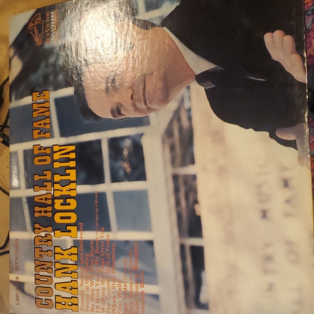 Country Hall of Fame Hank Locklin Vinyl Record